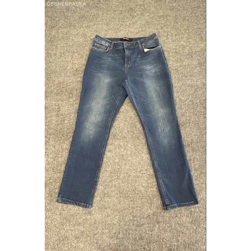 Boden The Cavendish Girlfriend Jeans Blue Denim Stretch Faded Sz 10R US